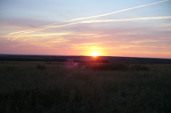 Закат солнца на Медведицкой гряде